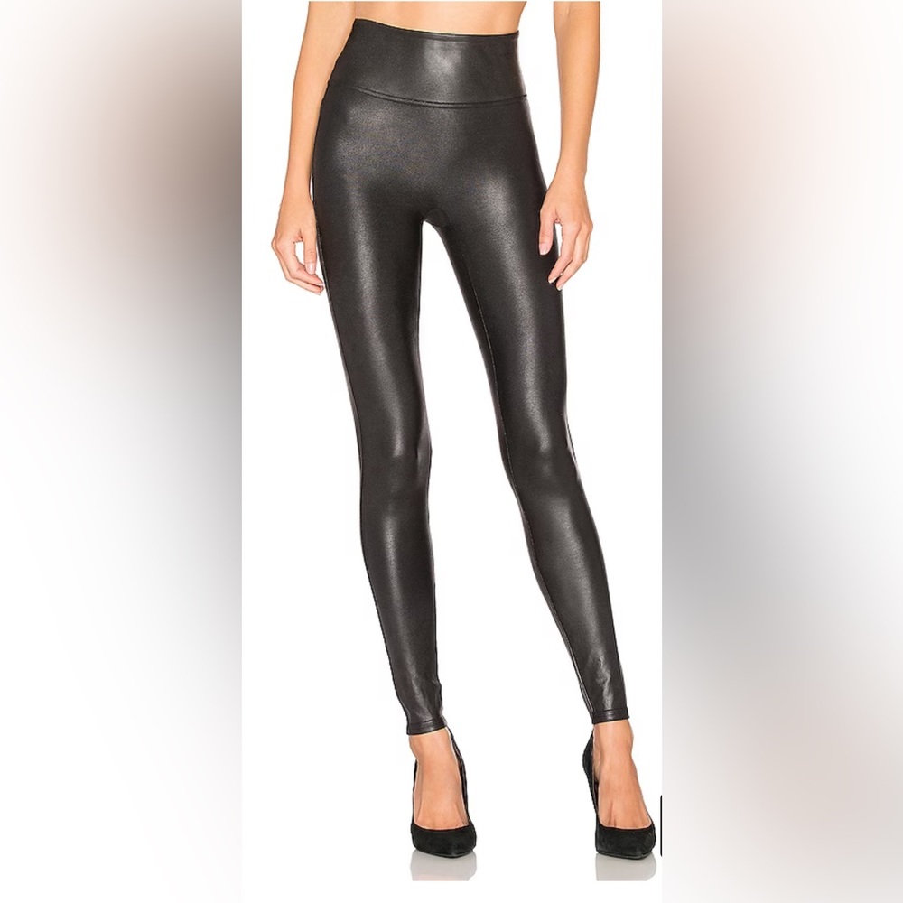 Spanx Faux Leather Leggings, Black, Size Small, NWT